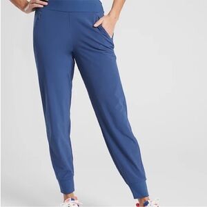 Athleta Soho Jogger Pant Blue Athletic Athleisure Travel Women’s 10 Tall